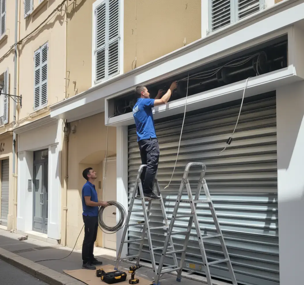 Motorisation rideau métallique - Automatisation à test - drm